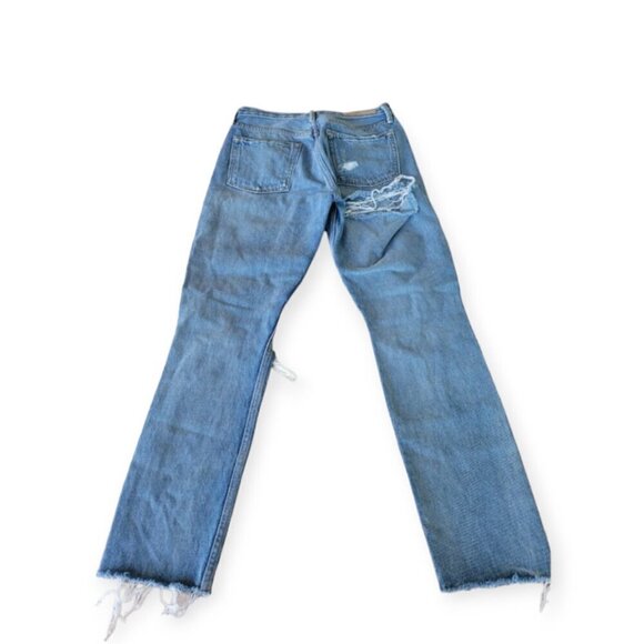 GRLFRND Sky Blue Distressed High Rise Jeans - Picture 3 of 13